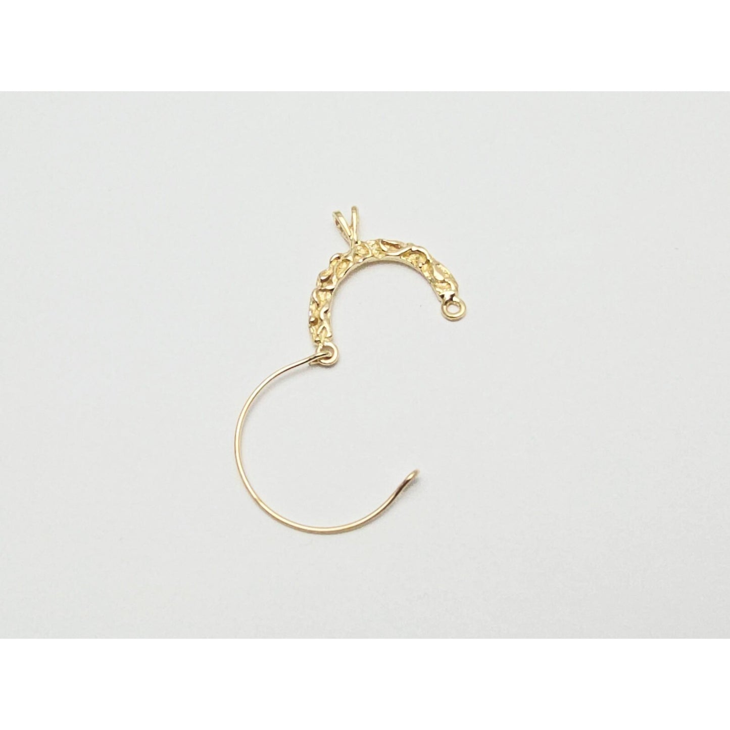 14K Yellow Gold Charm Holder Charm Pendant