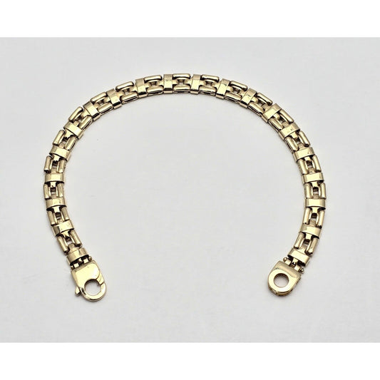 14K Yellow Gold Custom Link Bracelet