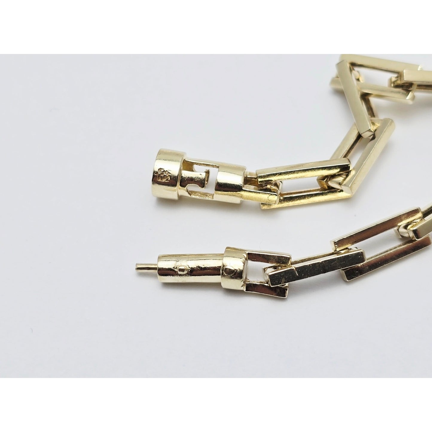 Fancy 14K Yellow Gold Custom Link Chain Necklace