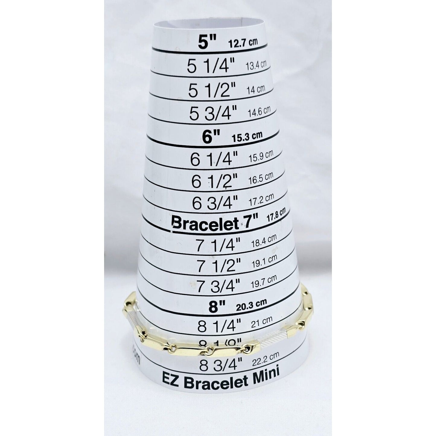 14K Two Tone Gold Square Link Bracelet