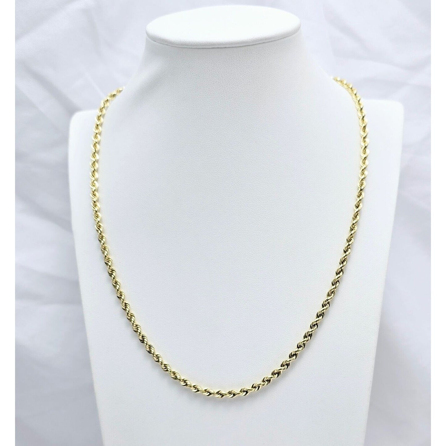 14K Yellow Gold Rope Chain Necklace
