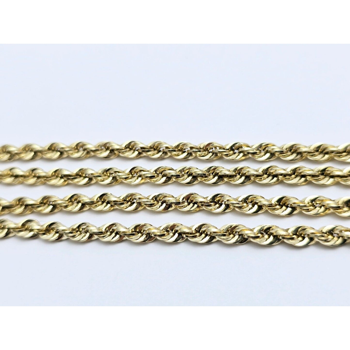14K Yellow Gold Rope Chain Necklace