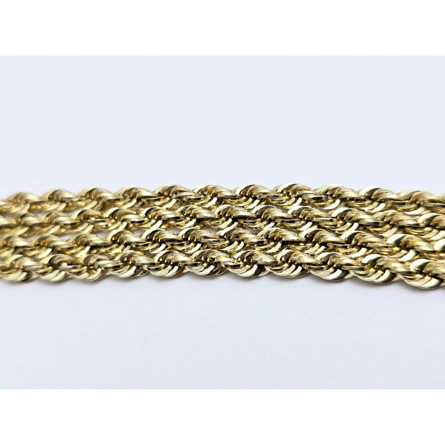 14K Yellow Gold Rope Chain Necklace