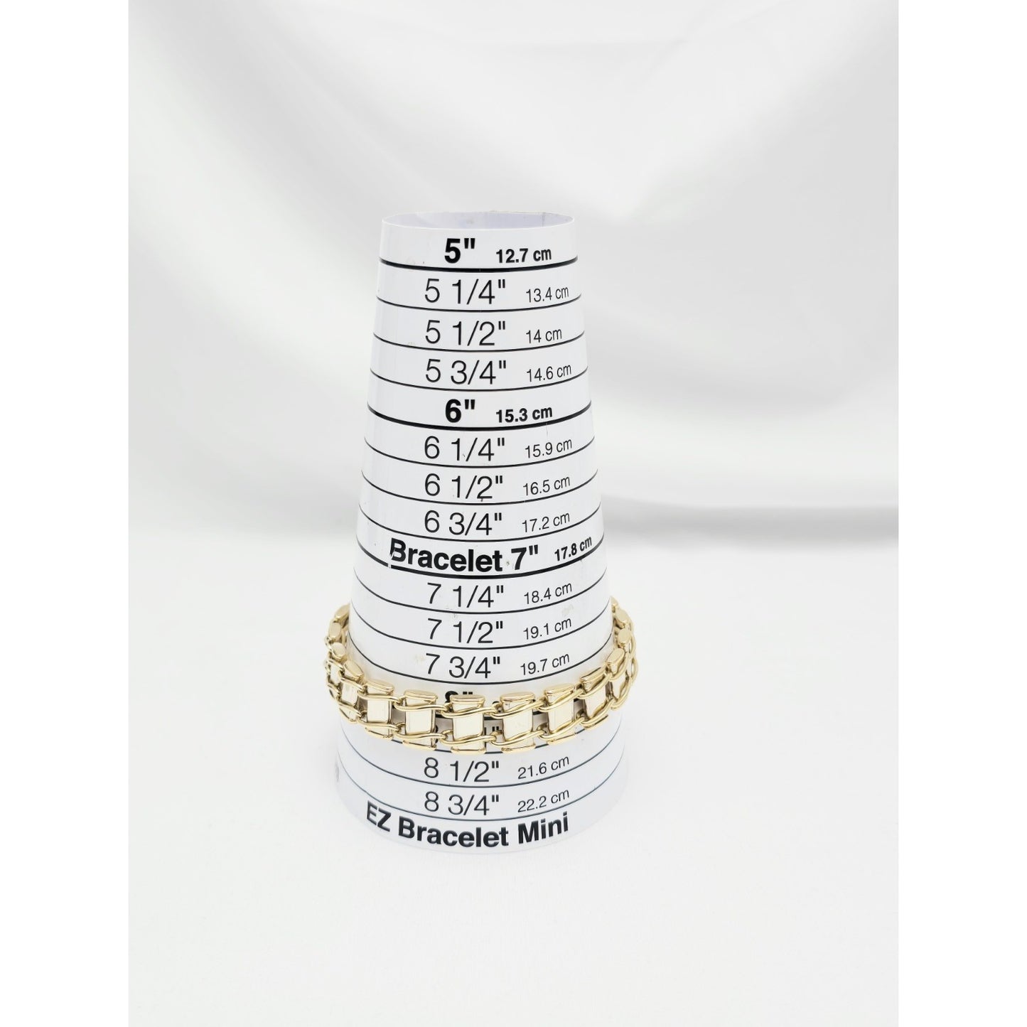 10K Two Tone Gold Custom Link Bracelet