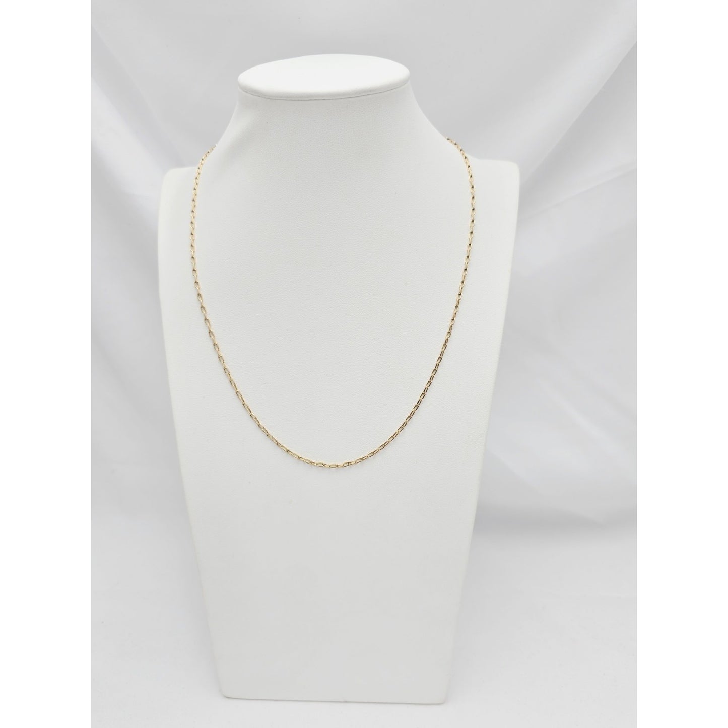 14K Yellow Gold Anchor Cable Link Chain Necklace