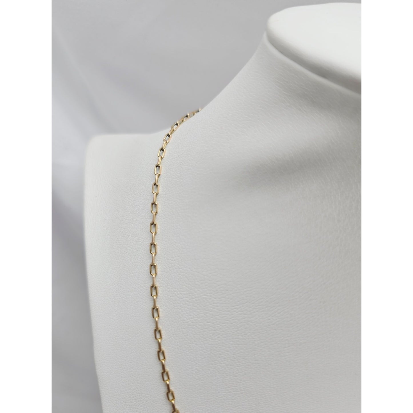 14K Yellow Gold Anchor Cable Link Chain Necklace
