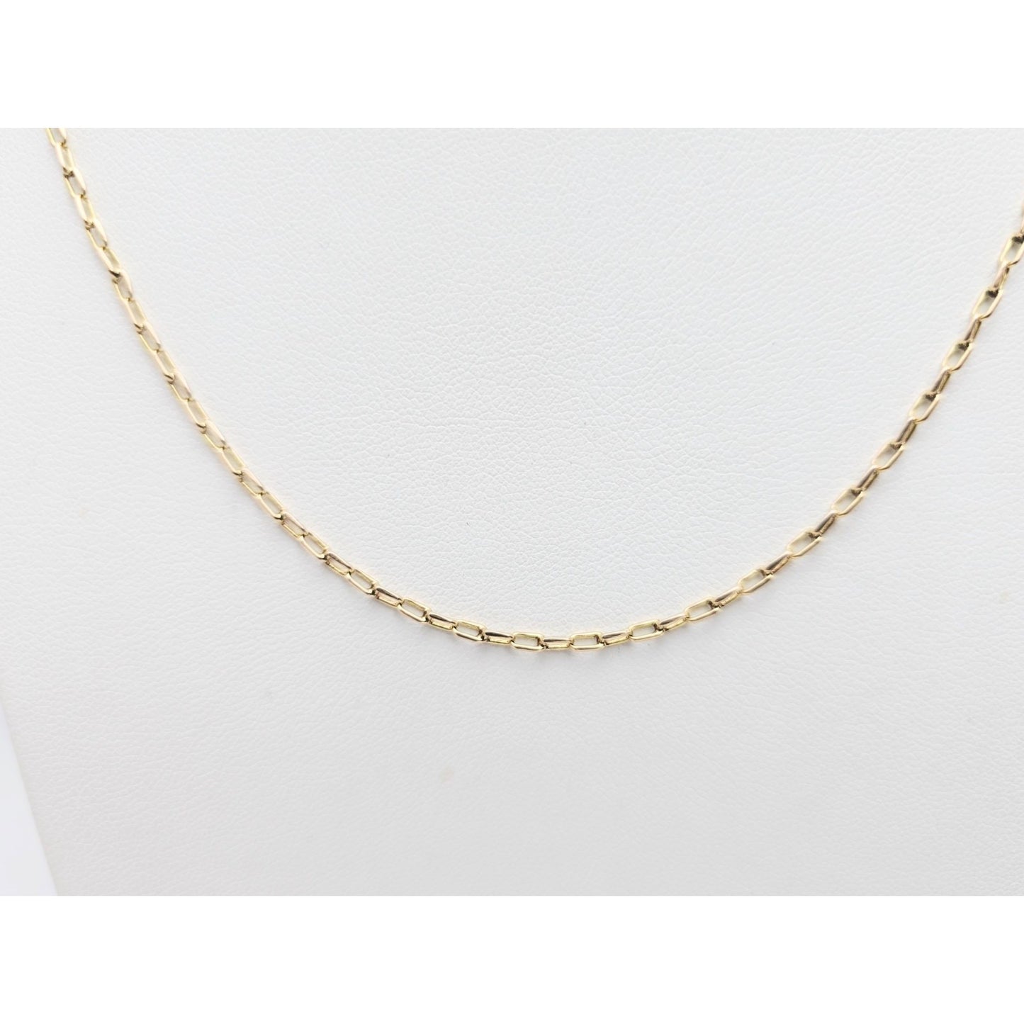 14K Yellow Gold Anchor Cable Link Chain Necklace