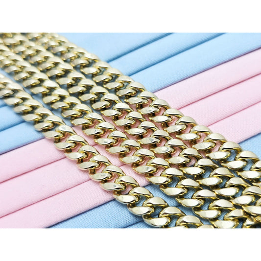 10K Yellow Gold Cuban Link Chain Necklace