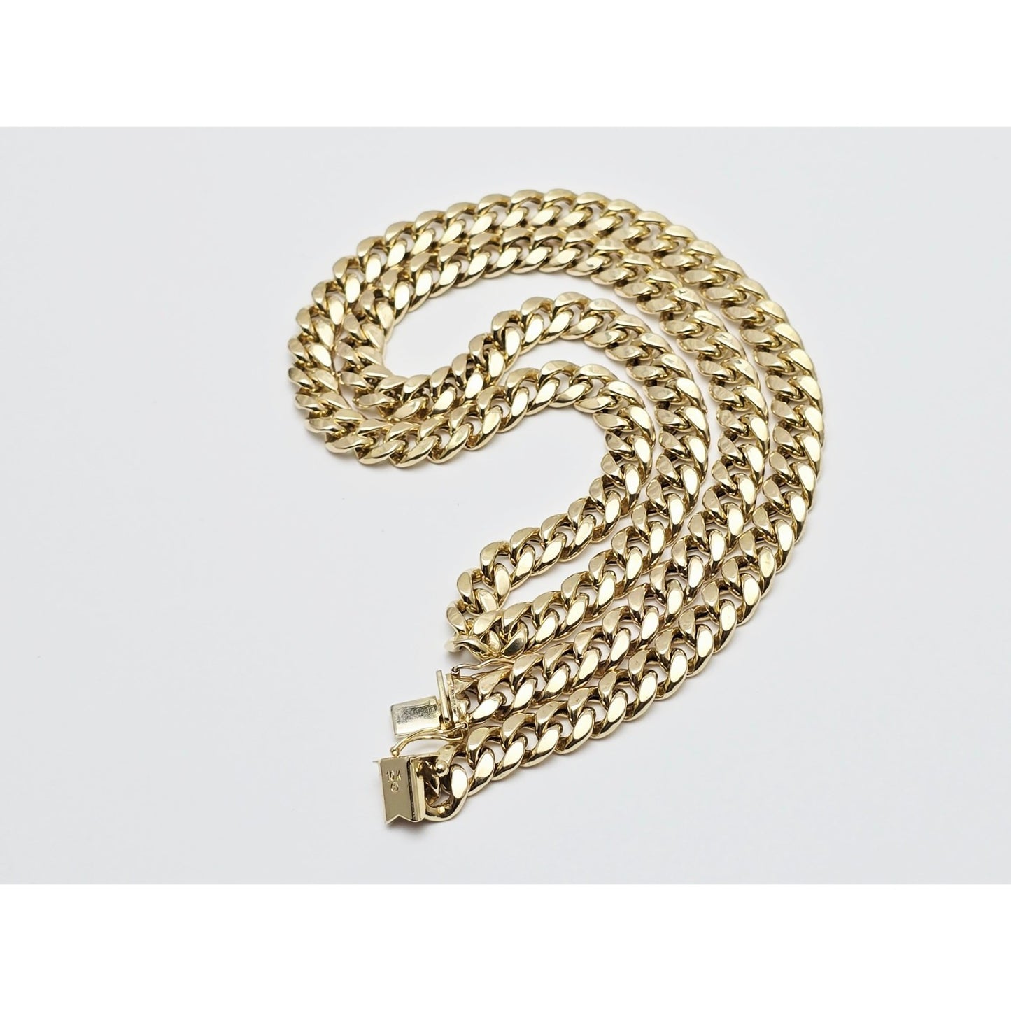 10K Yellow Gold Cuban Link Chain Necklace