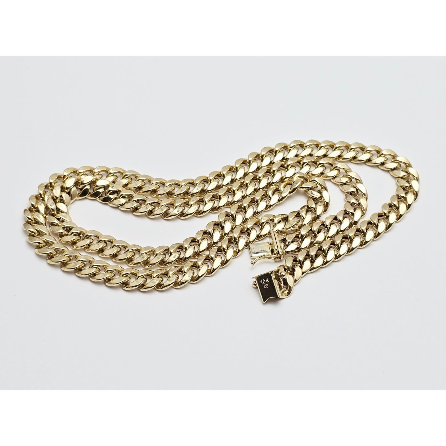 10K Yellow Gold Cuban Link Chain Necklace