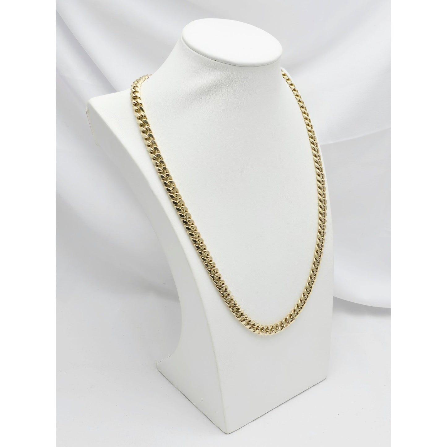 10K Yellow Gold Cuban Link Chain Necklace