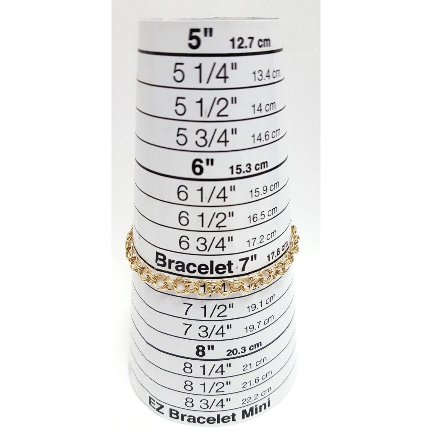 14K Yellow Gold Round Link Bracelet