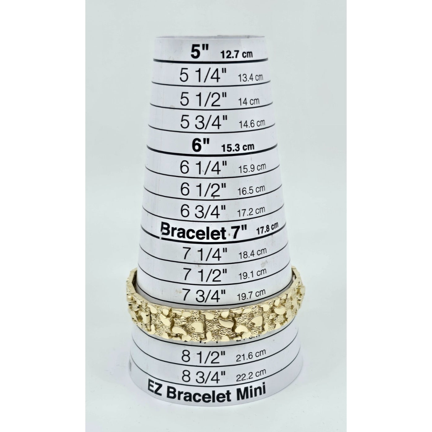 10K Yellow Gold Nugget Link Bracelet