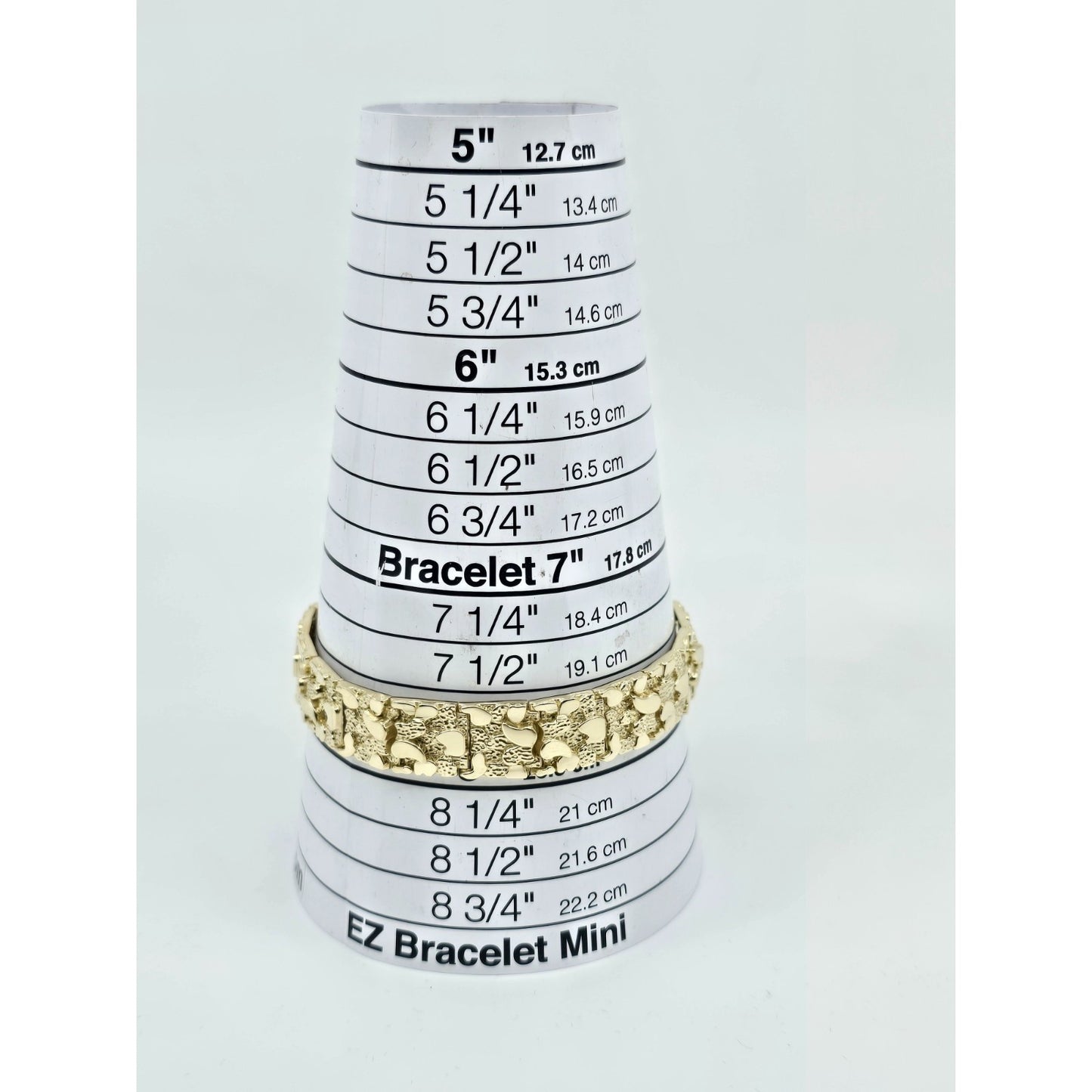 10K Yellow Gold Nugget Link Bracelet
