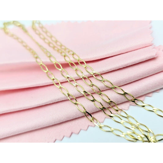 10K Yellow Gold Curb Link Chain Necklace