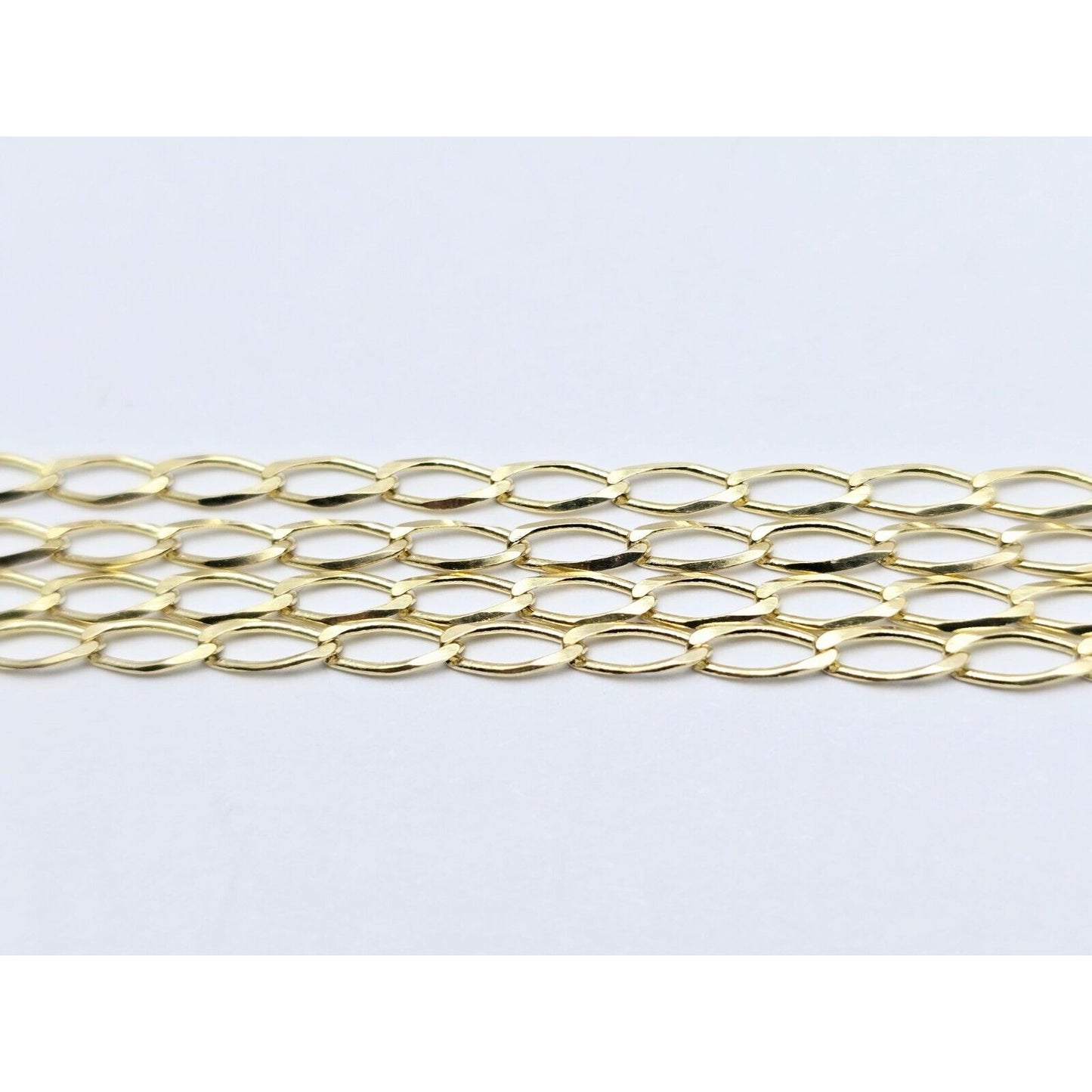 10K Yellow Gold Curb Link Chain Necklace