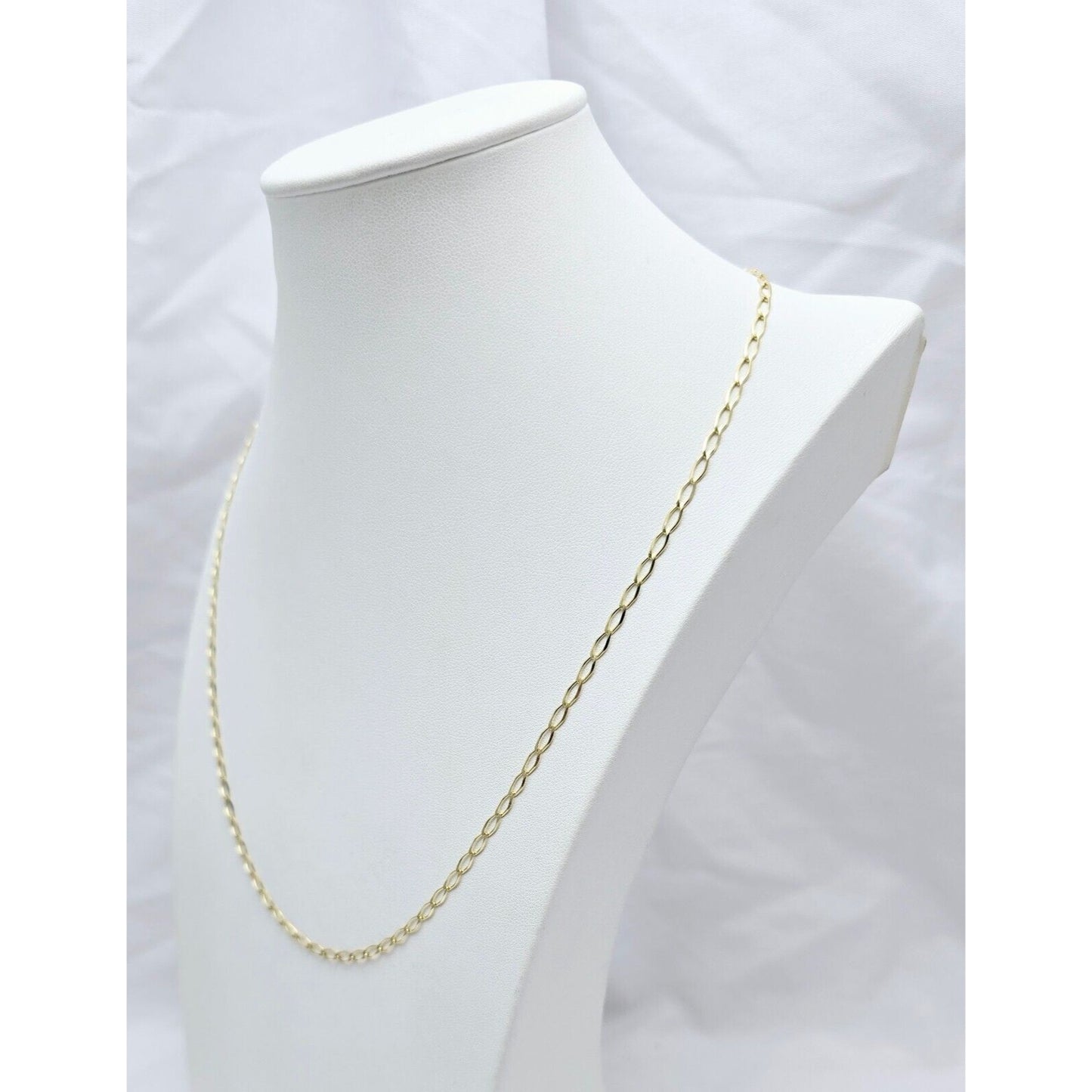 10K Yellow Gold Curb Link Chain Necklace