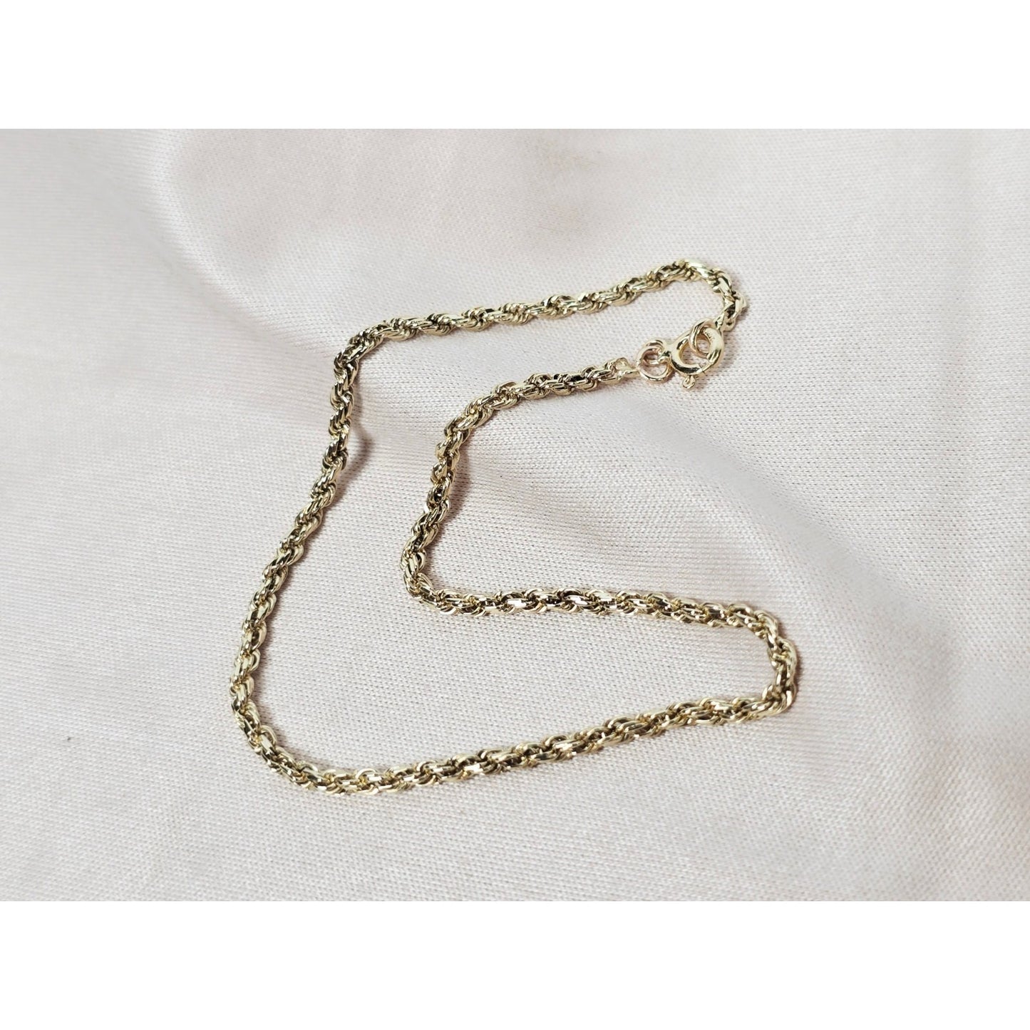 14K Yellow Gold Rope Bracelet