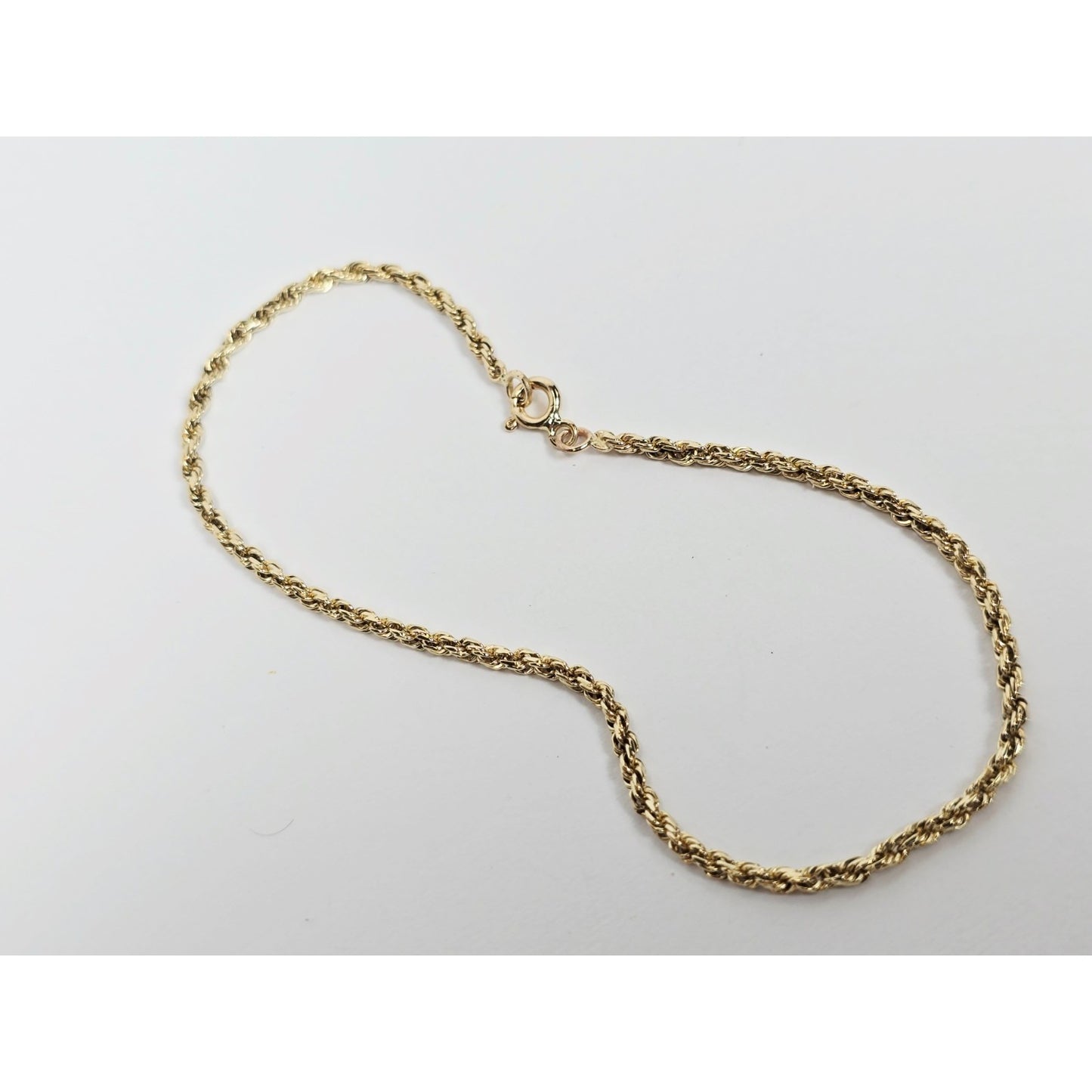 14K Yellow Gold Rope Bracelet