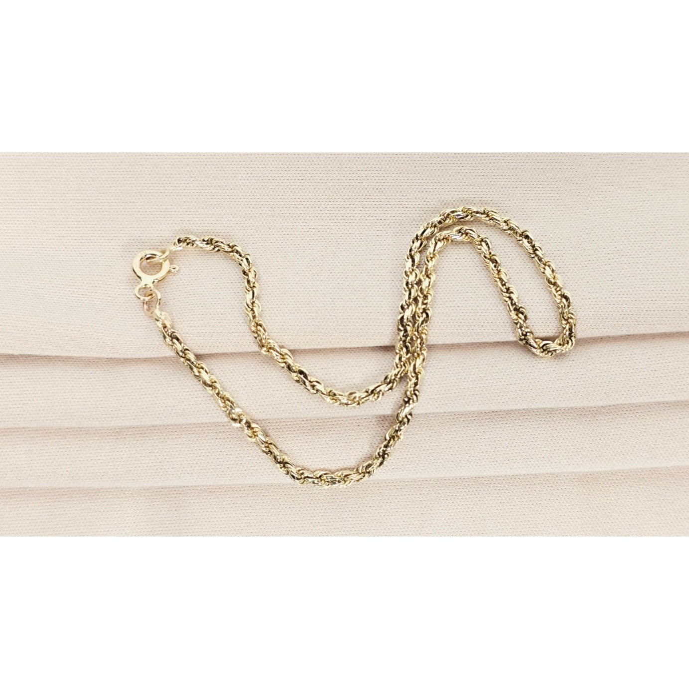 14K Yellow Gold Rope Bracelet