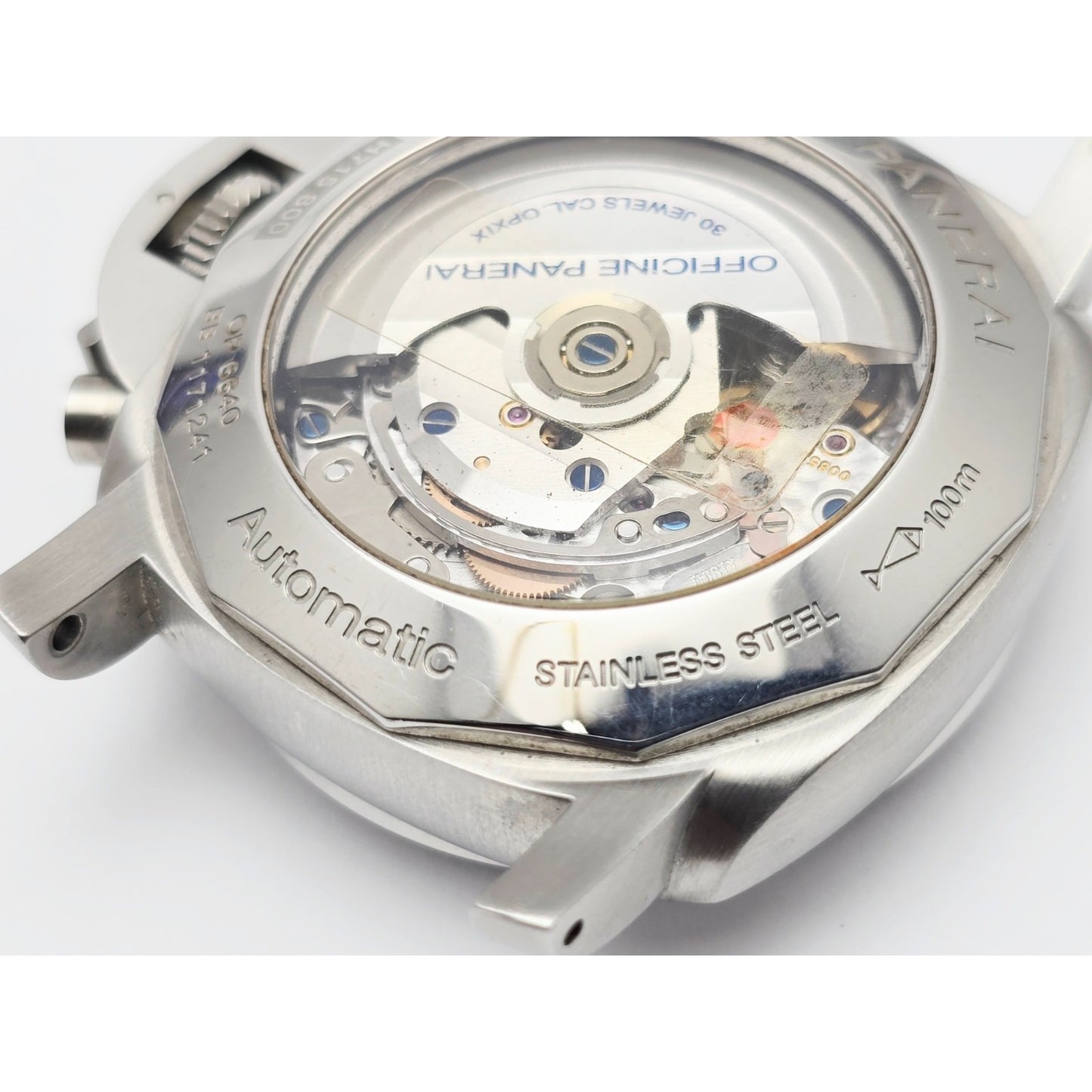 Panerai Luminor 1950 Flyback Black Dial Steel Automatic Mens Watch PAM00212