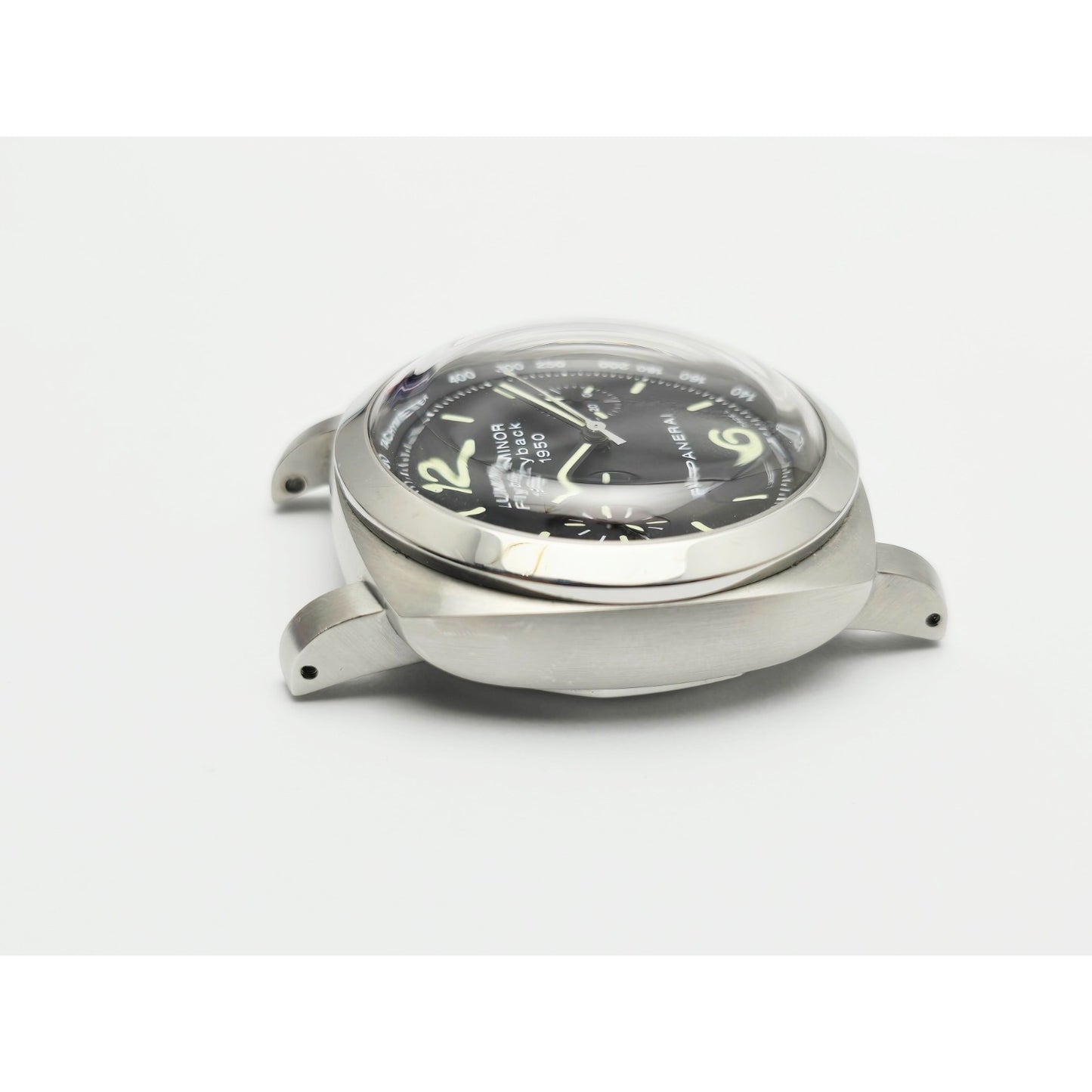 Panerai Luminor 1950 Flyback Black Dial Steel Automatic Mens Watch PAM00212