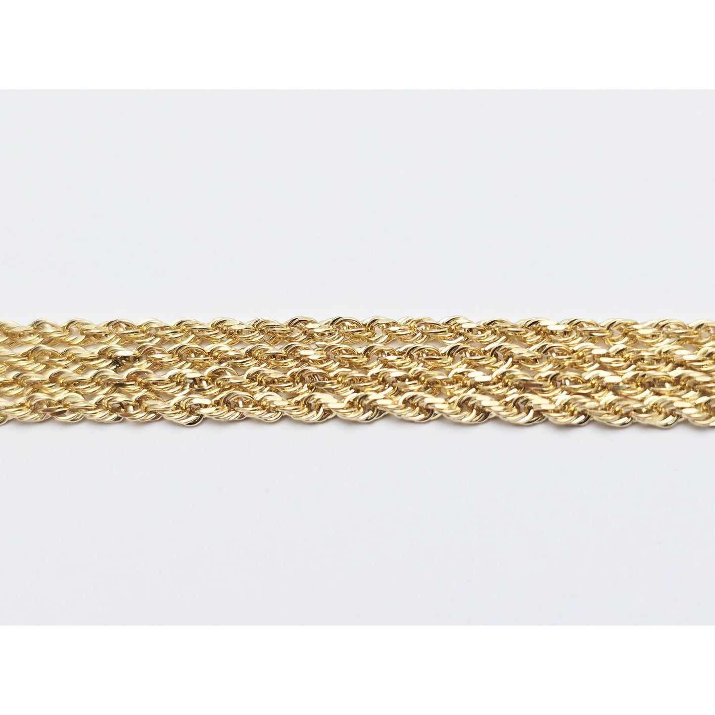14K Yellow Gold Rope Chain Necklace