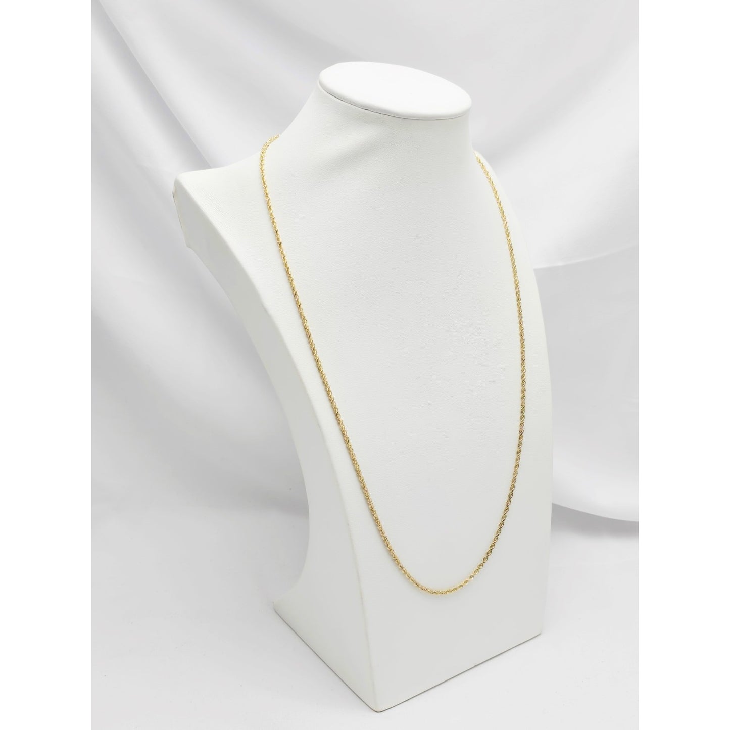 14K Yellow Gold Rope Chain Necklace