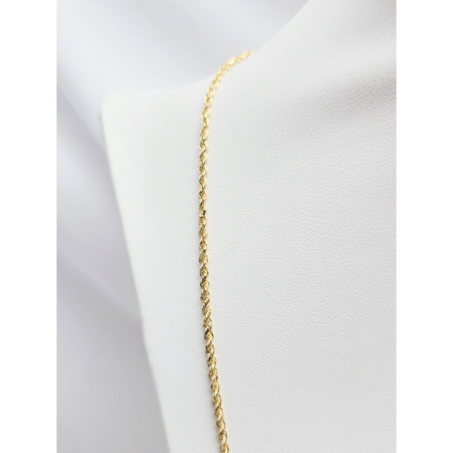 14K Yellow Gold Rope Chain Necklace