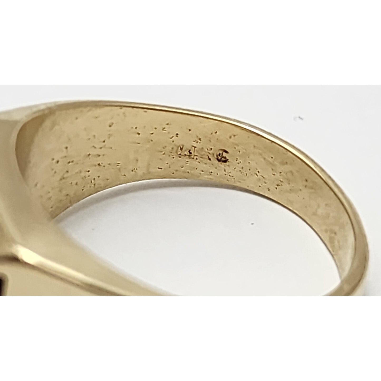 14K Two Tone Gold Diamond Men's Ring