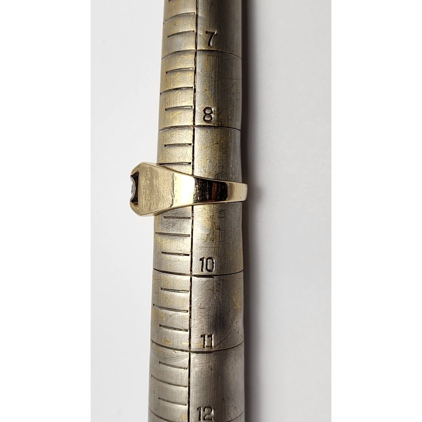 14K Two Tone Gold Diamond Men's Ring