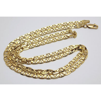 14K Yellow Gold Mariner Link Chain Necklace