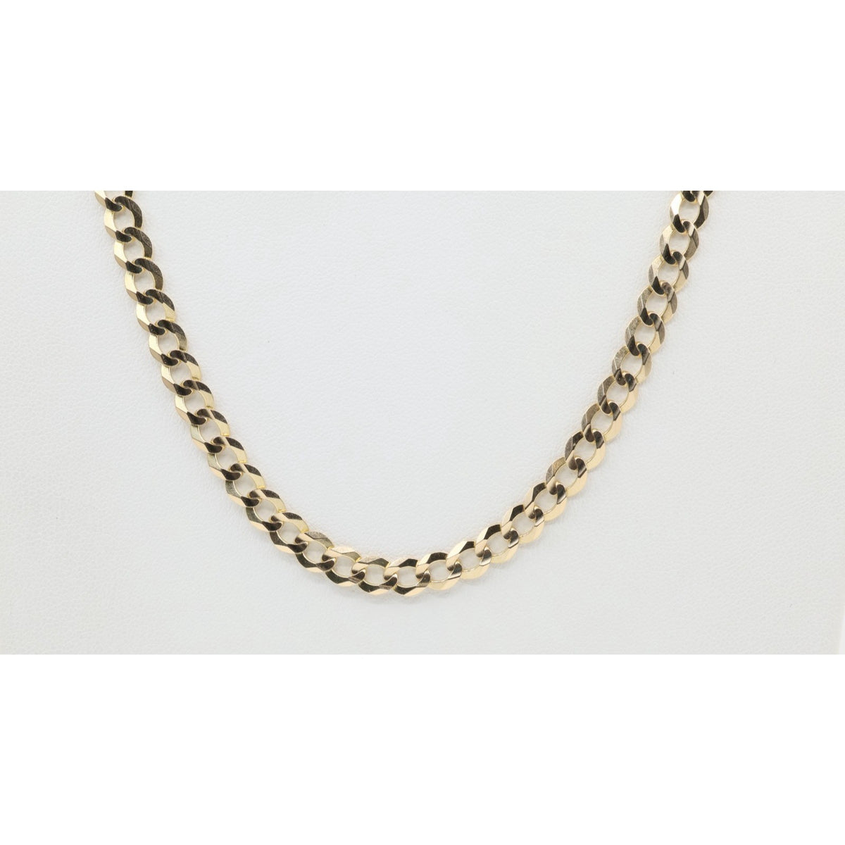 14K Yellow Gold Cuban Link Chain Necklace