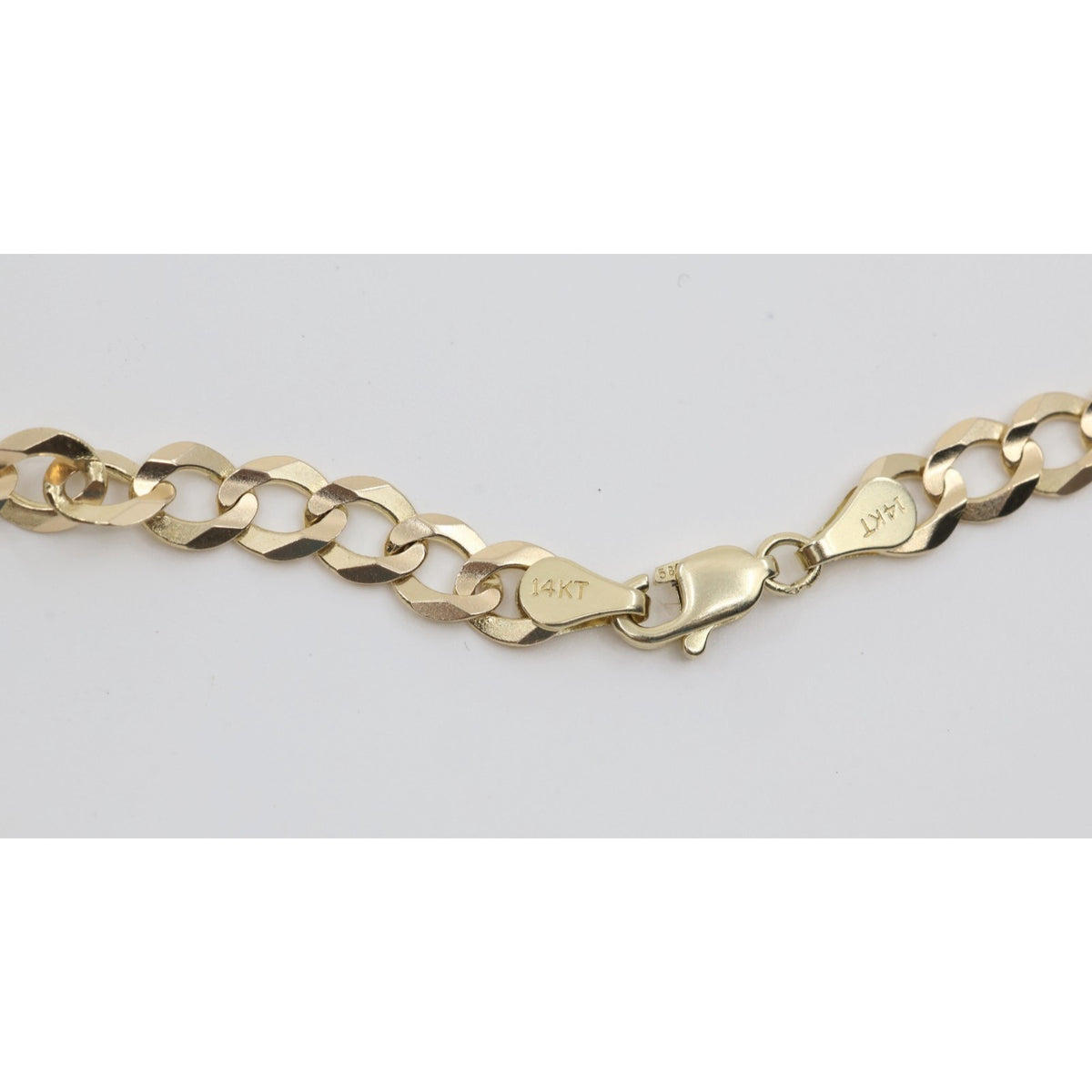 14K Yellow Gold Cuban Link Chain Necklace