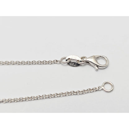 18K White Gold Iran Lion & Sun Onyx & Diamond Pendant Resizable Link Necklace