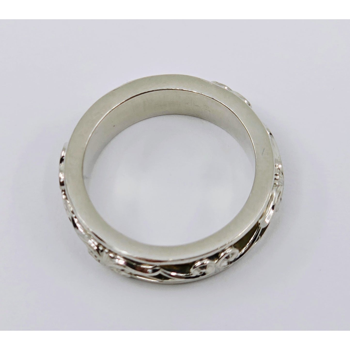 22K Two Tone Gold Layered Wedding Band Ring