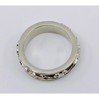 22K Two Tone Gold Layered Wedding Band Ring