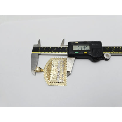 10K Two Tone Gold The Last Supper Charm Pendant