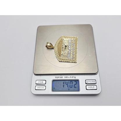 10K Two Tone Gold The Last Supper Charm Pendant