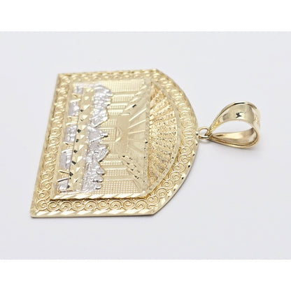 10K Two Tone Gold The Last Supper Charm Pendant