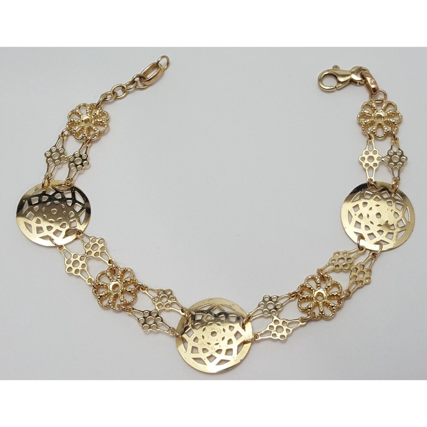 14K Yellow Gold Middle Eastern Style Link Bracelet