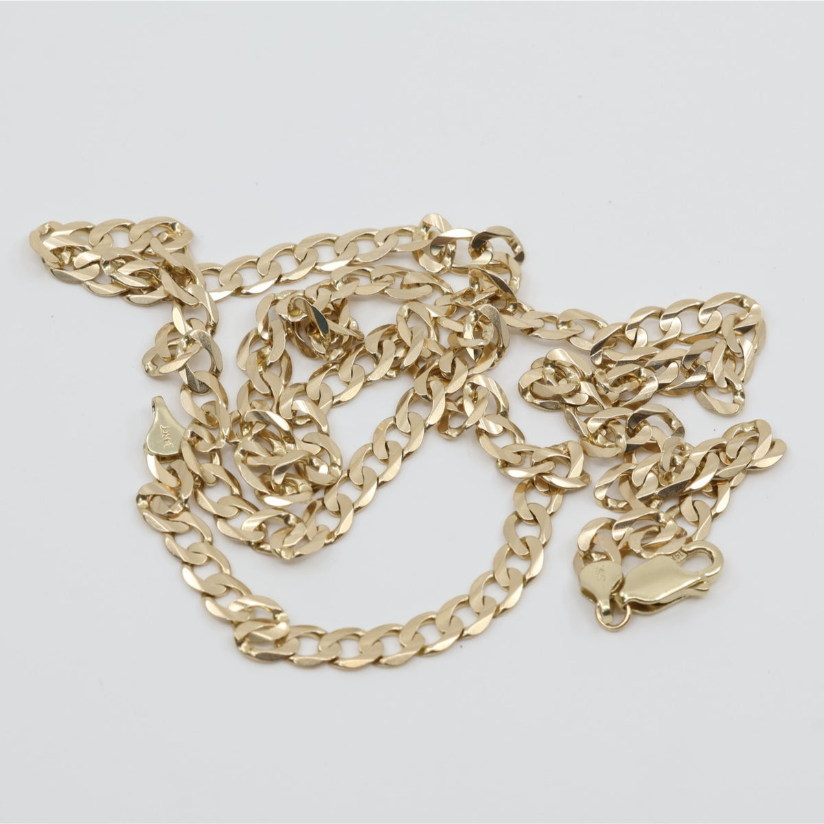 14K Yellow Gold Cuban Link Chain Necklace
