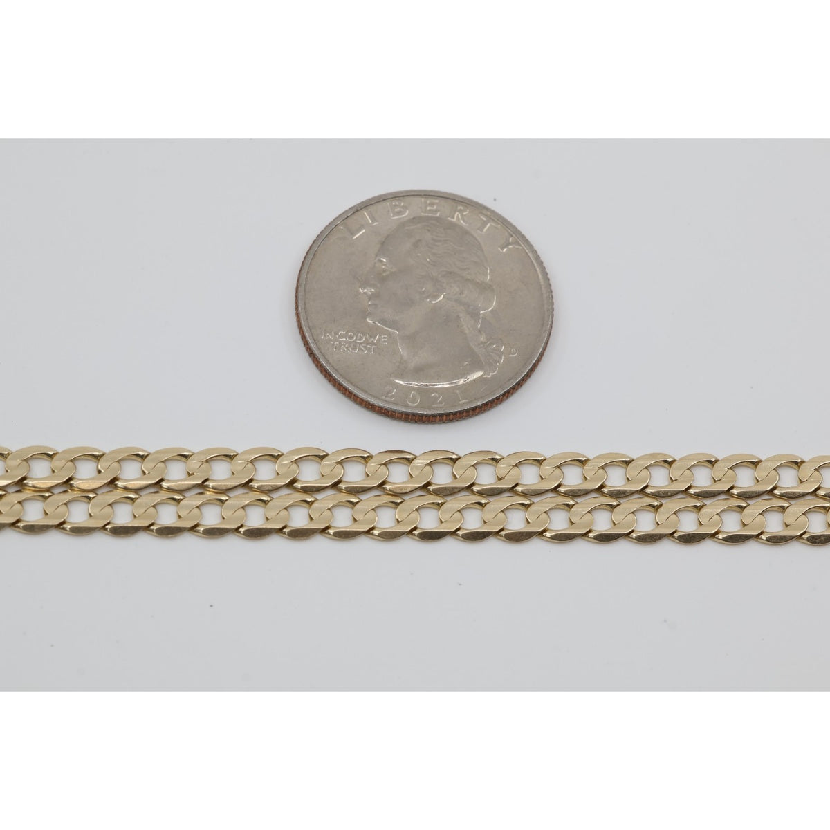 14K Yellow Gold Cuban Link Chain Necklace
