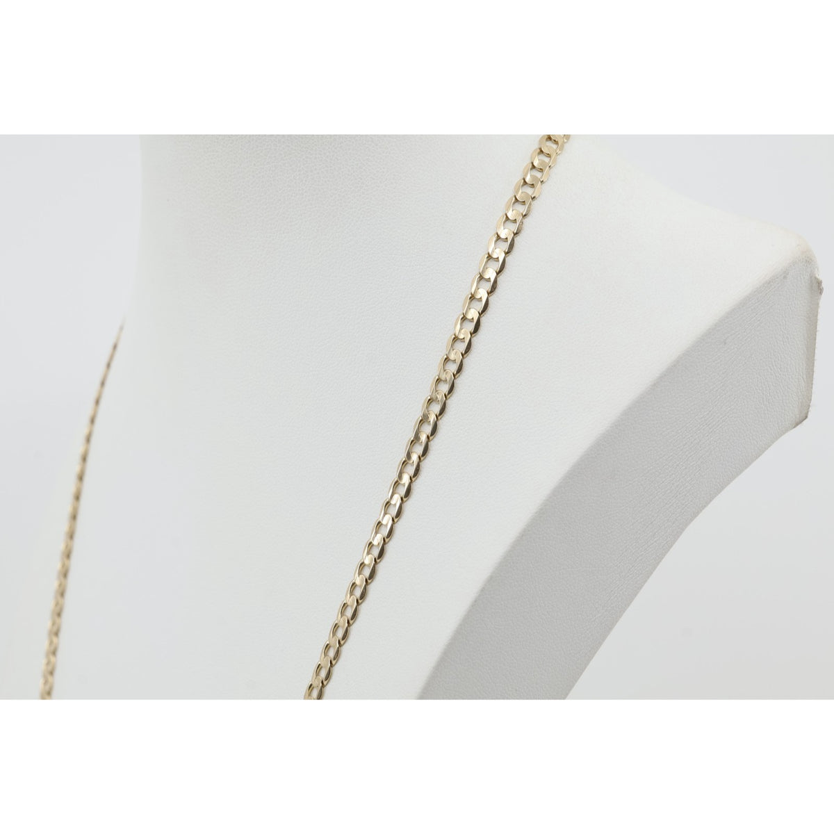 14K Yellow Gold Cuban Link Chain Necklace