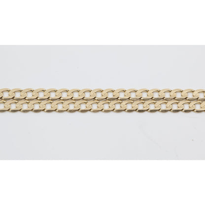 14K Yellow Gold Cuban Link Chain Necklace