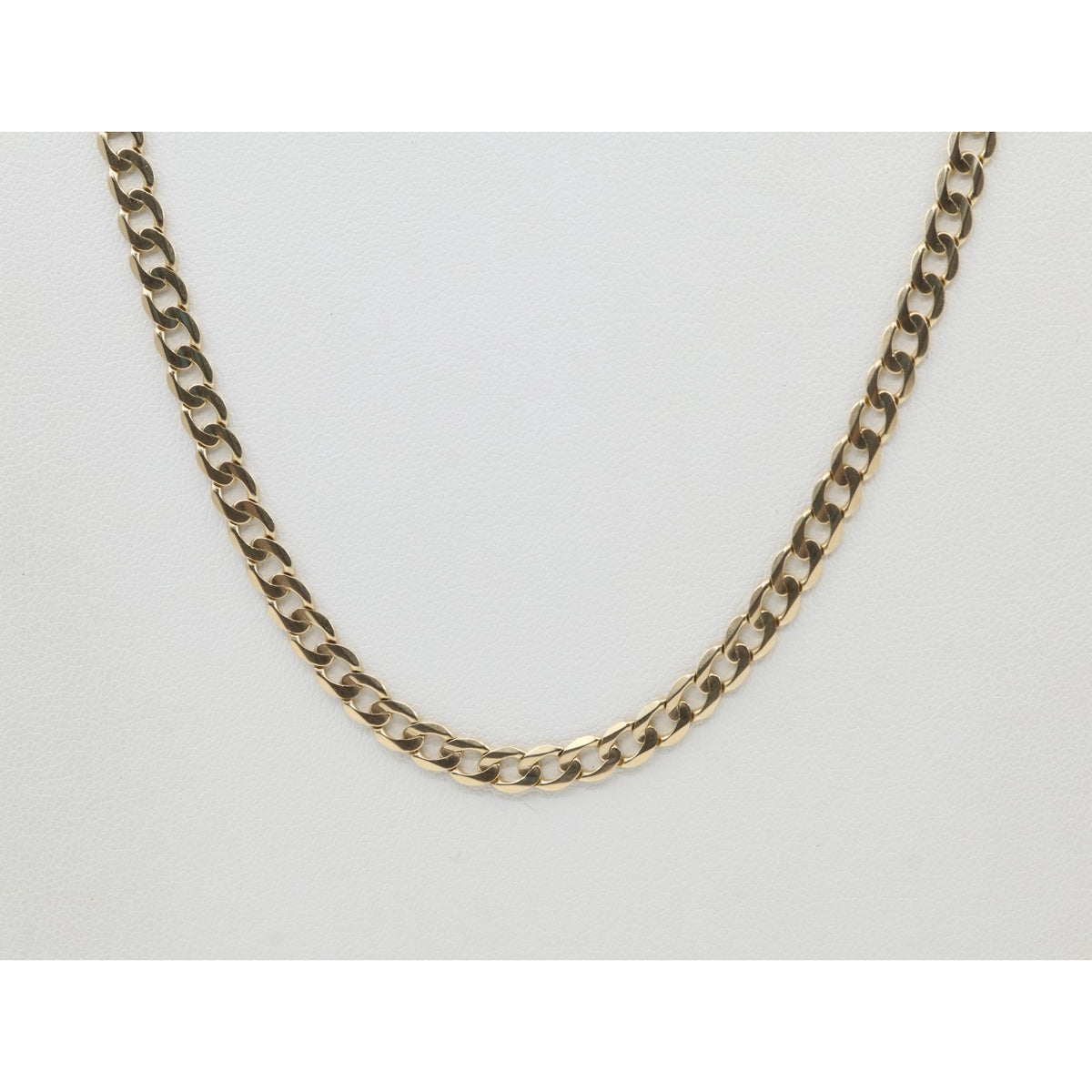 14K Yellow Gold Cuban Link Chain Necklace