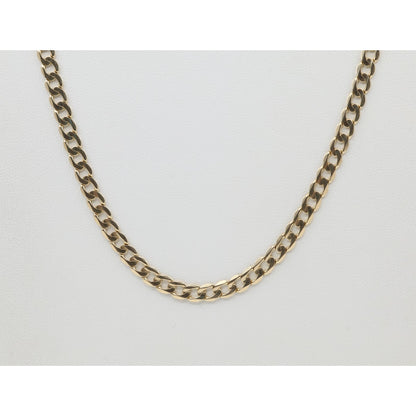 14K Yellow Gold Cuban Link Chain Necklace