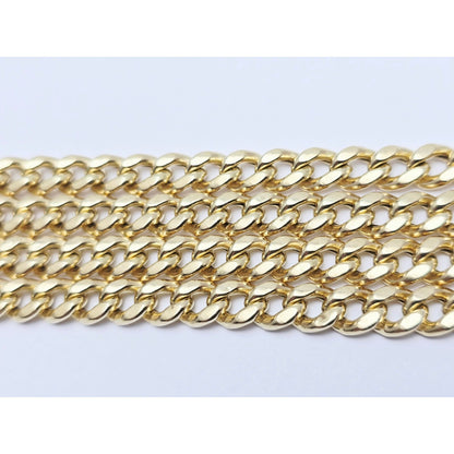 14K Yellow Gold Cuban Link Chain Necklace