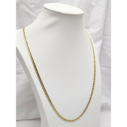 14K Yellow Gold Mariner Link Chain Necklace