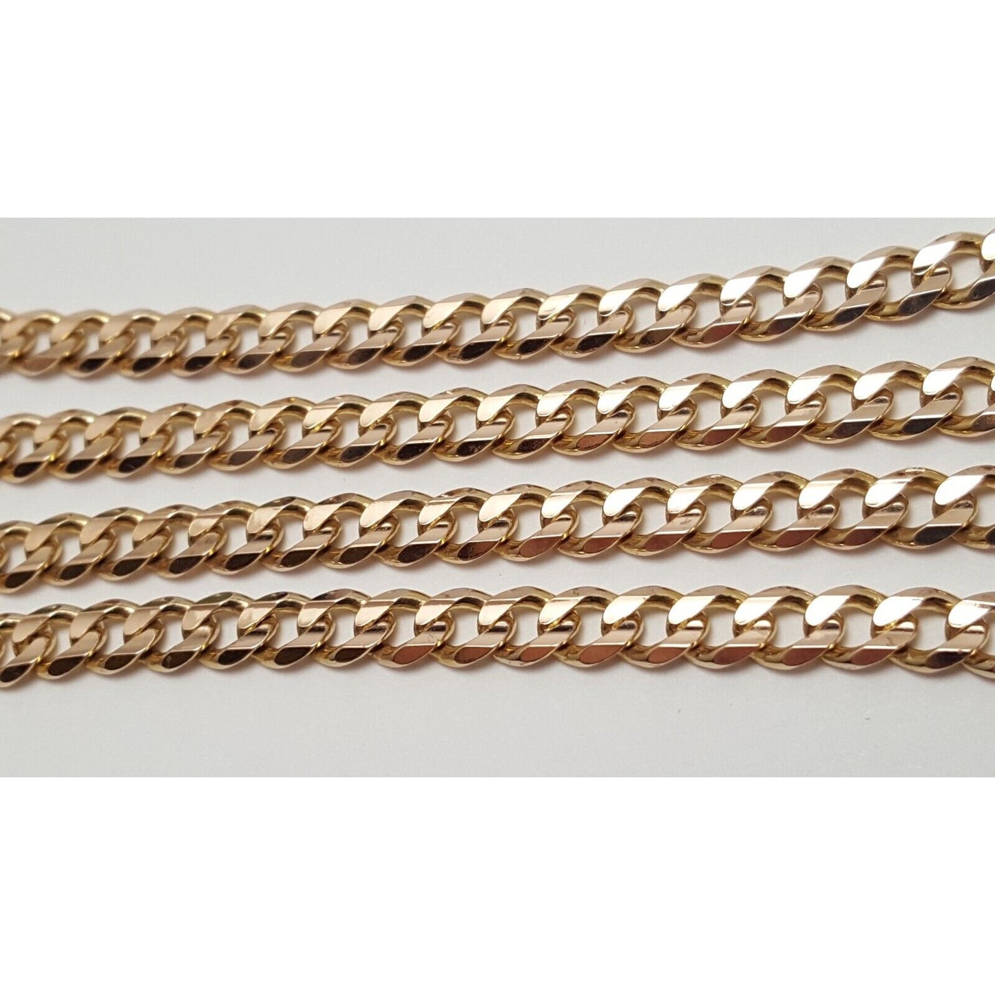 14K Rose Gold Cuban Link Chain Necklace